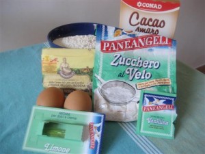 Ingredienti biscotti a scacchi